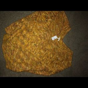 Maurice’s gold off the shoulder sweater